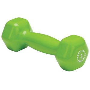 Body Solid Tools BSTVD3 3-Pound Vinyl Dumbbell (Green)