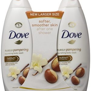 Dove Purely Pampering Body Wash, Shea Butter 22 Fl Oz, Twin Pack