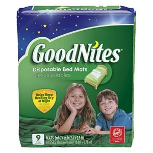 GoodNites Disposable Bed Mats, 9 Count