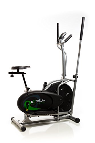Body Rider BRD2000 Elliptical Trainer and Exercise Bike with Seat Dual ...