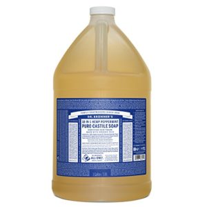 Dr. Bronner’s Pure-Castile Liquid Soap – Peppermint, 1 Gallon