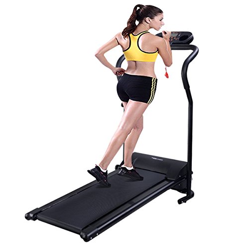 Slow Jogging Machine Goplus Electric Treadmill 800W Folding Power Motorized Running Jogging ...