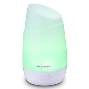 Homasy Essential Oil Diffuser with Color Light Auto Shut Off Function, 100ml